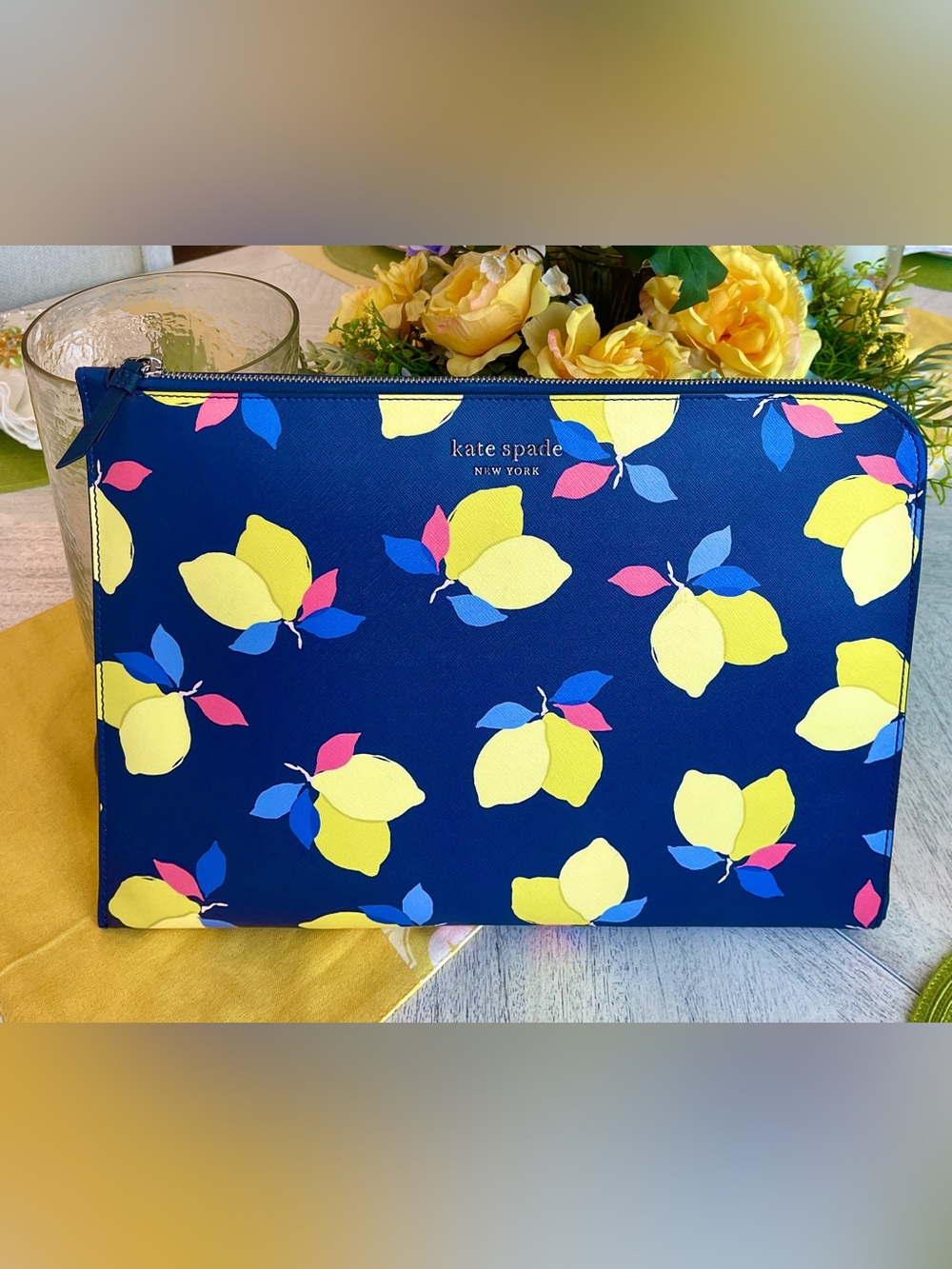 kate spade Laptop Bag “Lemon Zest” New without tags L-Zip/Padded - Picture 8 of 11